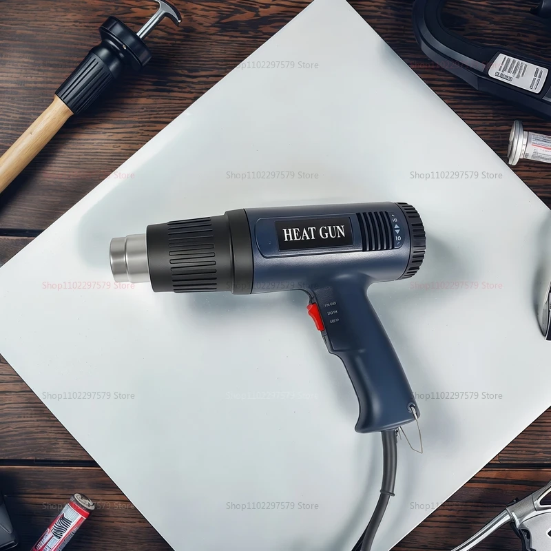مسدس تسخين الهواء الساخن بدرجة حرارة متغيرة مسدس غراء ساخن كهربائي لصناعة يدوية أداة تسخين اللوحة لورشة العمل المنزلية #4