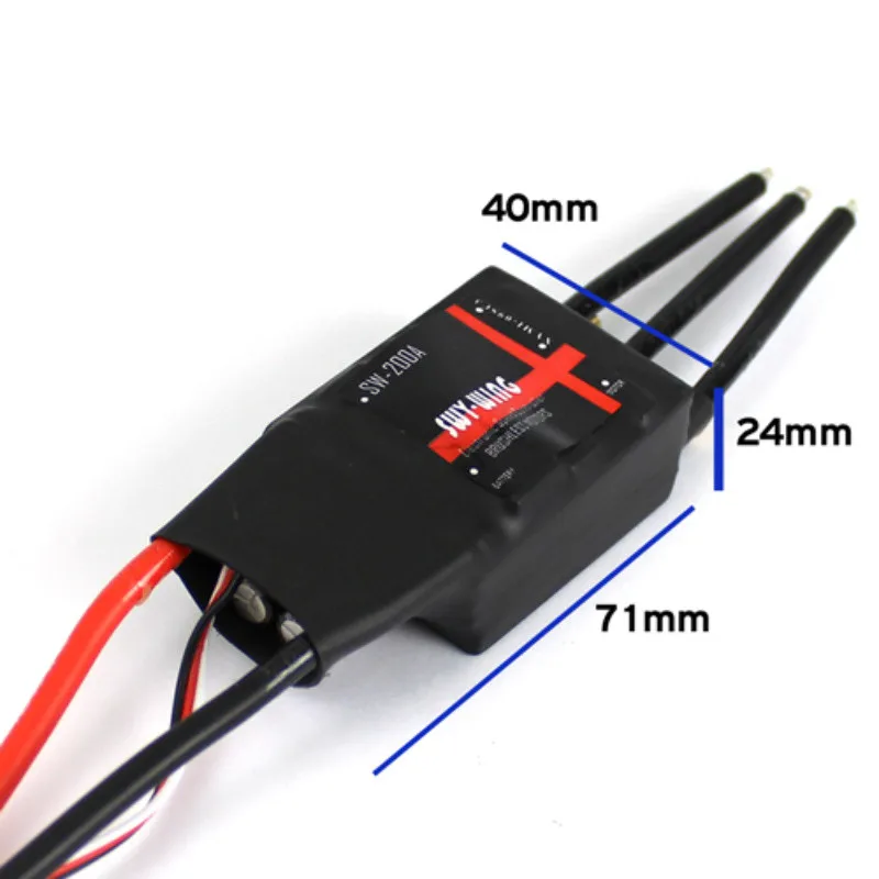 DIY RC Skywing 200A Brushless ESC with 5V/3A BEC for for rc Fixed-wing RC Airplane multicopter