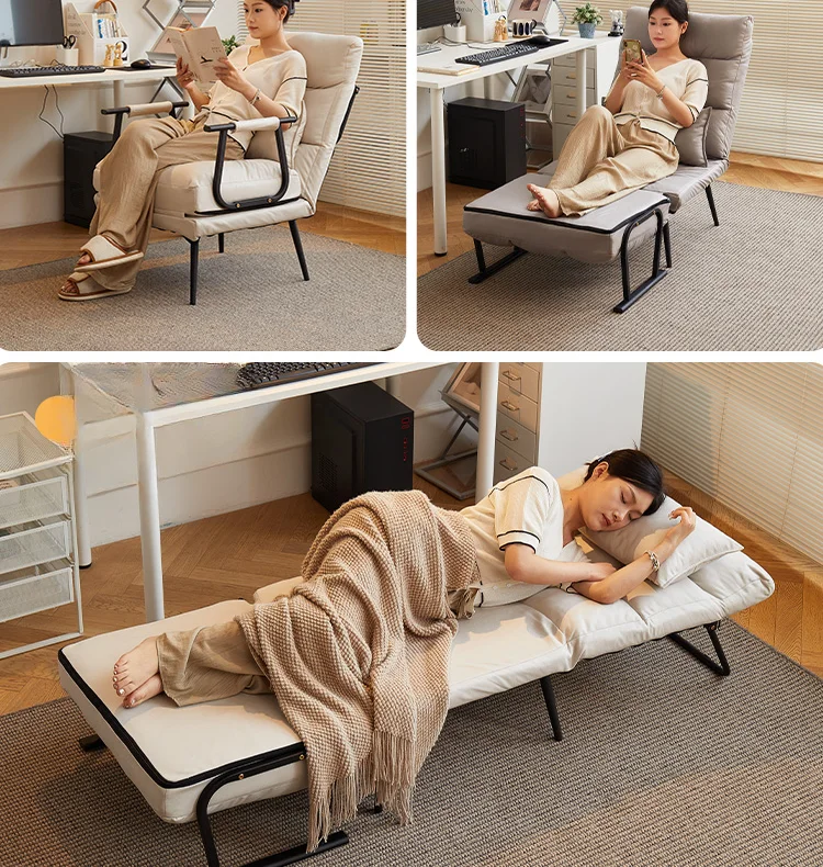 Folding office siesta siesta bed dual-purpose chair household summer reclining back sofa chair