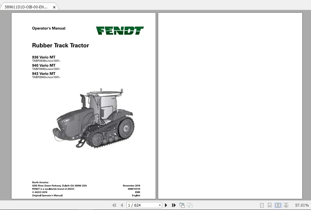 AutoEPC Fendt EU Euro Agricultural Full 01.2020 PDF DVD Workshop Service Manuals