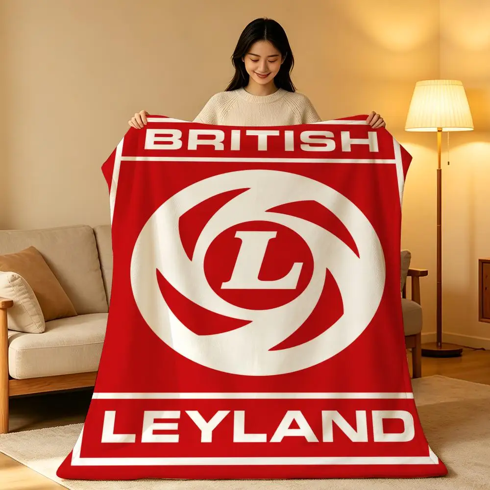Auto B-British Leyland Classic British Vintage Art Throw Soft Warm Flannel Blanket Lightweight for Sofa Bed Couch Travel Adults
