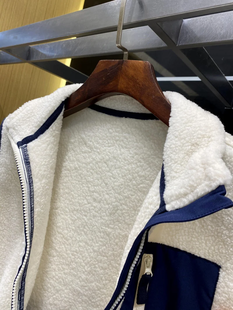 Gilet chaud Fce pour l'extérieur, coupe-vent, automne hiver, fermeture éclair, ample, Fiber de Polyester, col montant, fort Index thermique