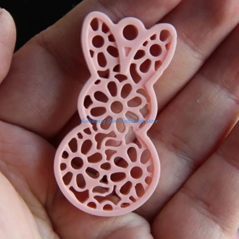 573b ملحق قالب السيليكون القوي العملي لحاملي شمعة الأرانب المحمولة للهدايا المصنوعة يدويًا واللكنة المنزلية #3