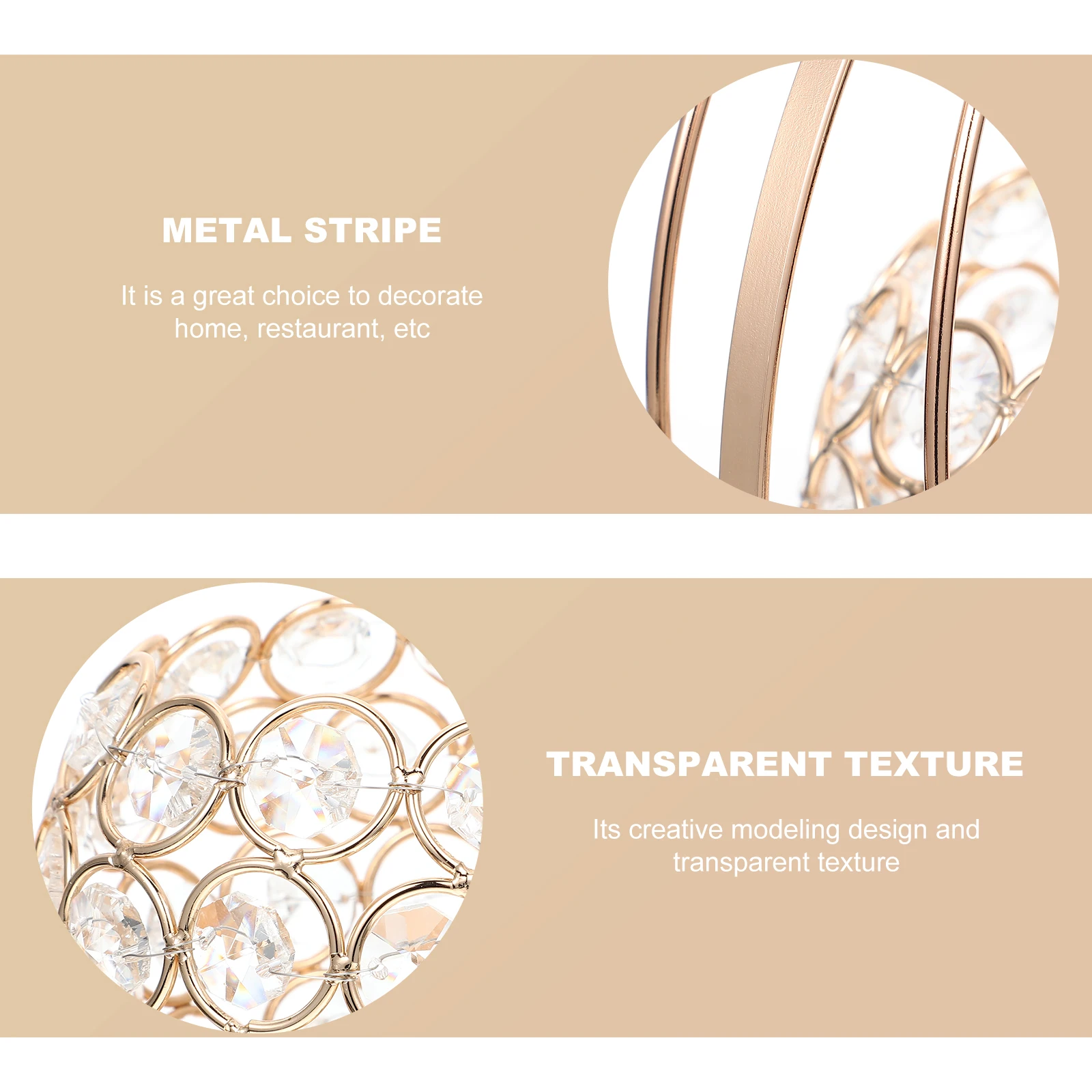 

Iron Moon C Retro Home Decor Wedding Party Adornment Luxury Glass Creative Modeling Practical Elegant C Holder