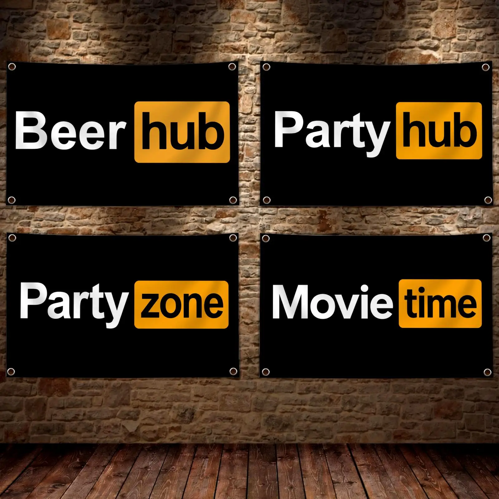 PARTY HUB Flags Decorative Tapestry Wall Banner Hanging for Bedroom Dorm Room Living Room Home Decor Art Gift