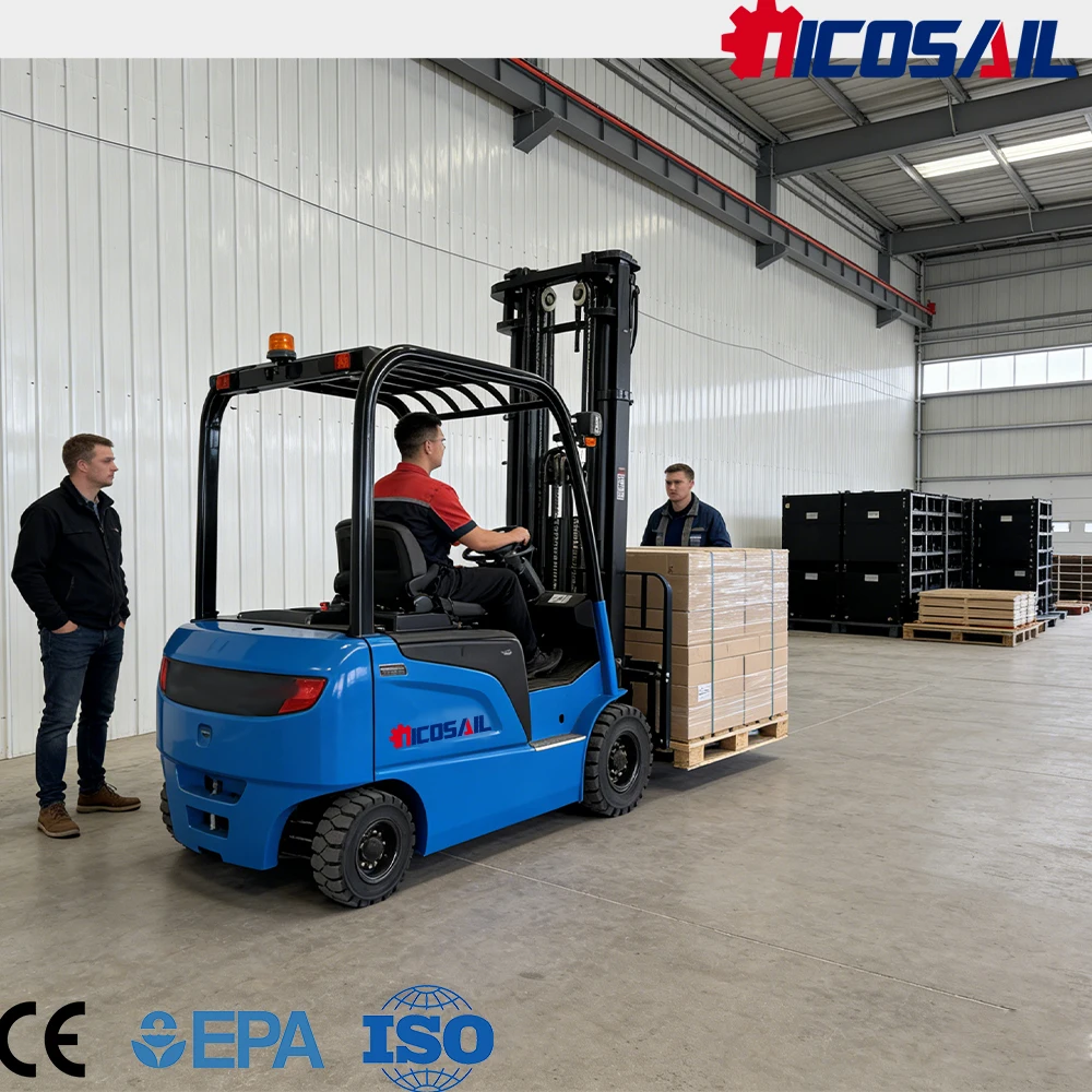 

Nicosail 1.5 Ton Compact Electric Forklift CE Certified Energy Saving for Factory Logistics Warehouse