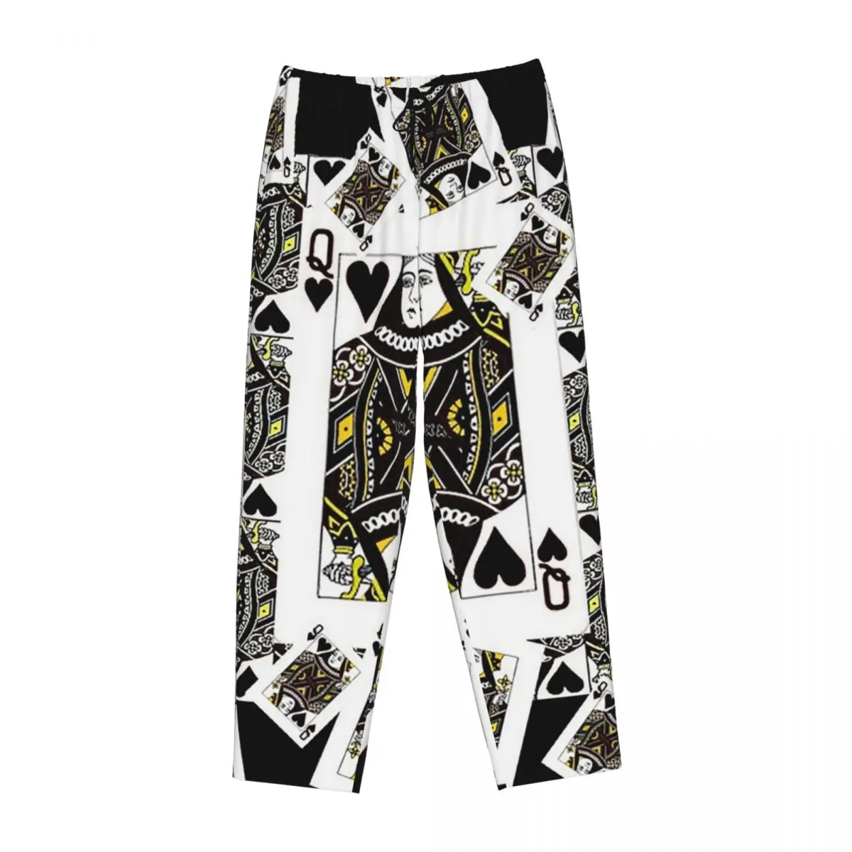 

Женские пижамные штаны Casino Nights Red Queen Of Hearts, одежда для сна с карманами на заказ