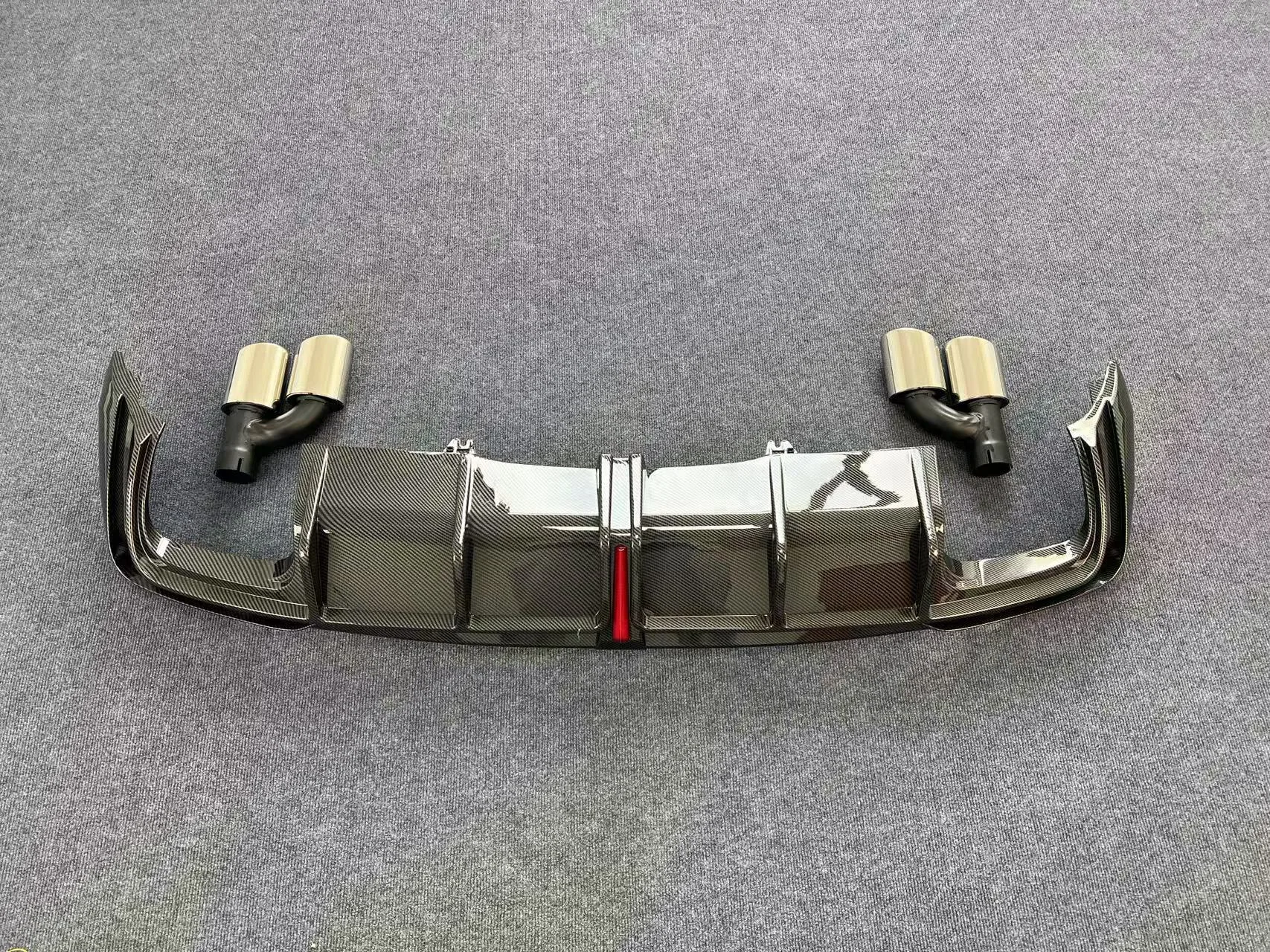 Achterbumper Lip Diffuser Voor Audi A4 S-Lijn S4 B9.5 Sport 2020 2021 2022 2023 2024 4-Deur Auto Diffuser Spoiler Carbon Kleur/PP
