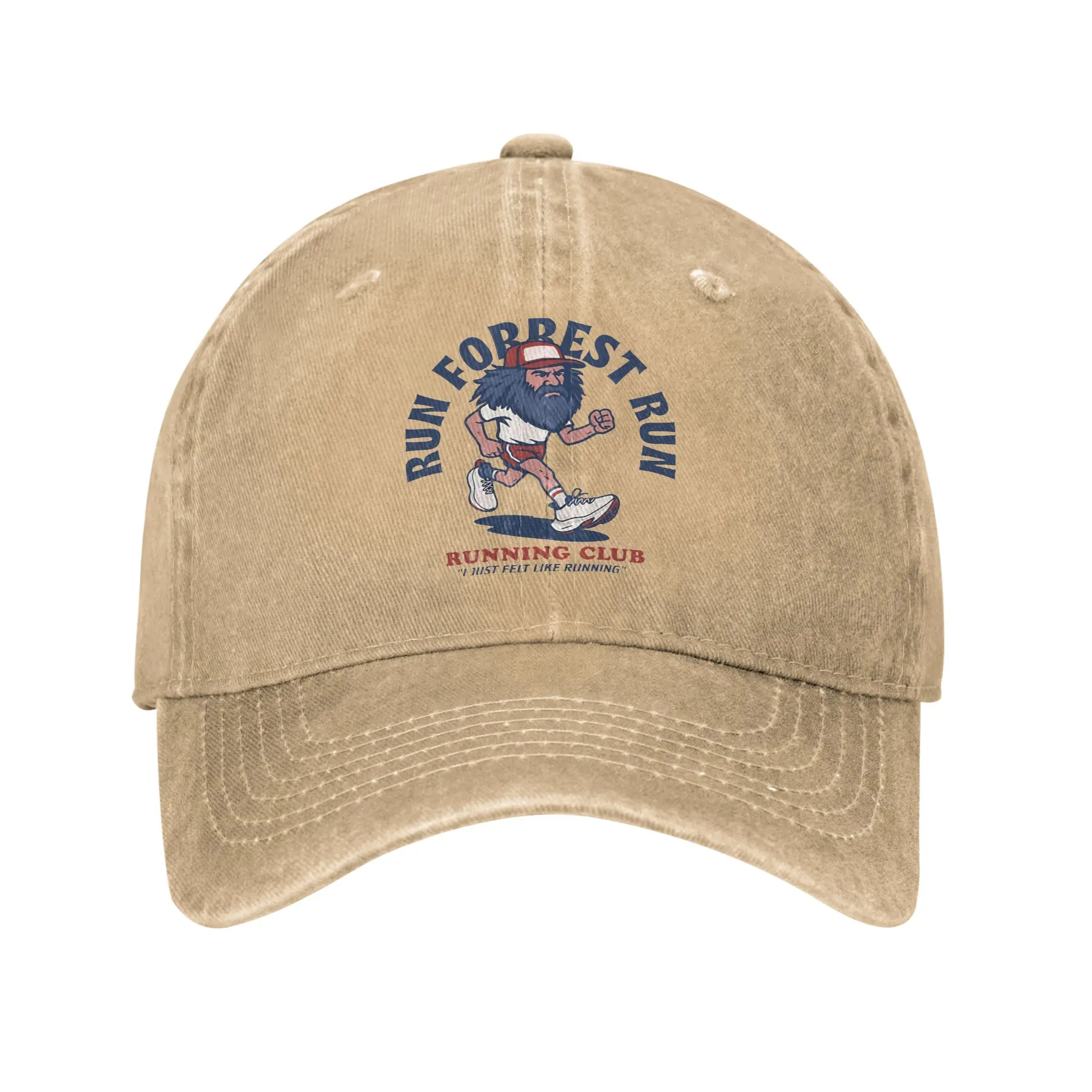Run Forrest Run Running Club Print Caps Men Women Cotton  Trucker Hat Causal Headwear Baseball Cap Adjustable