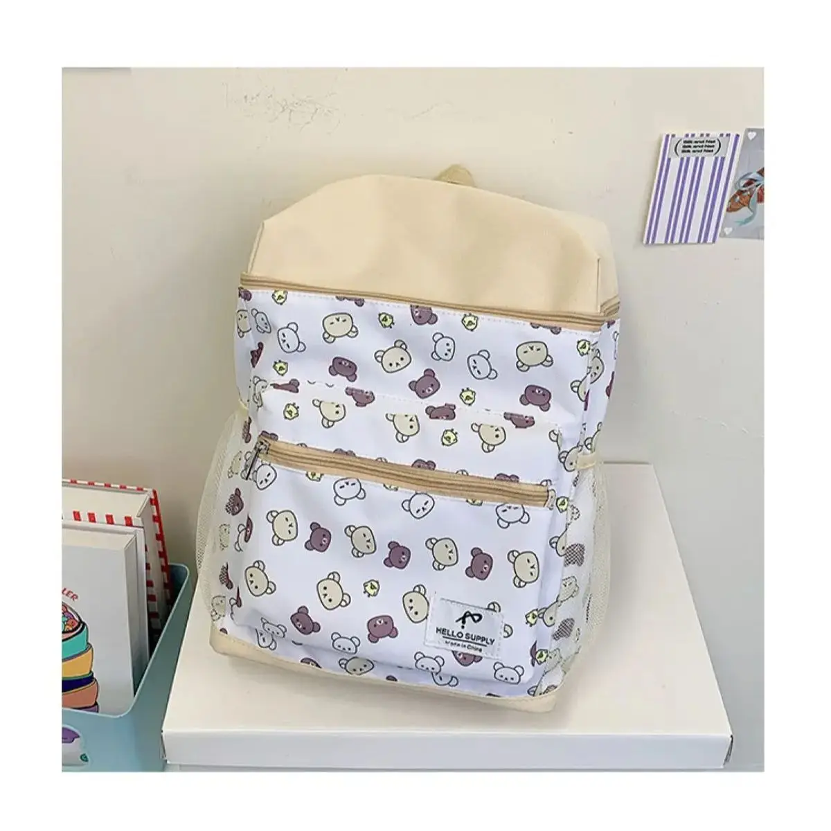 กระเป๋าเป้สไตล์เกาหลีแบบใหม่ กระเป๋านักเรียนอเนกประสงค์ กระเป๋าผู้หญิง กระเป๋าเป้เดินทาง กระเป๋าสะพายหลังสำหรับเดินทางไปทำงานทุกวัน น่ารัก น้ำหนักเบา