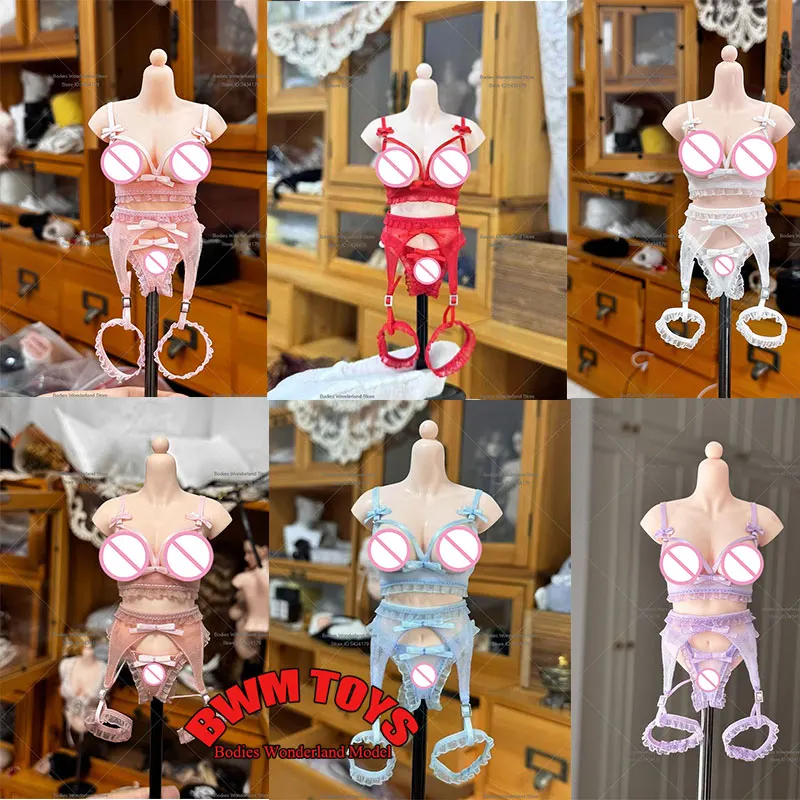 

Handmade 1/6 Scale Female Soldier Sexy Lace Camisole Lingerie Bow Underpants Leg Rings Set For 12inch Action Figure Doll