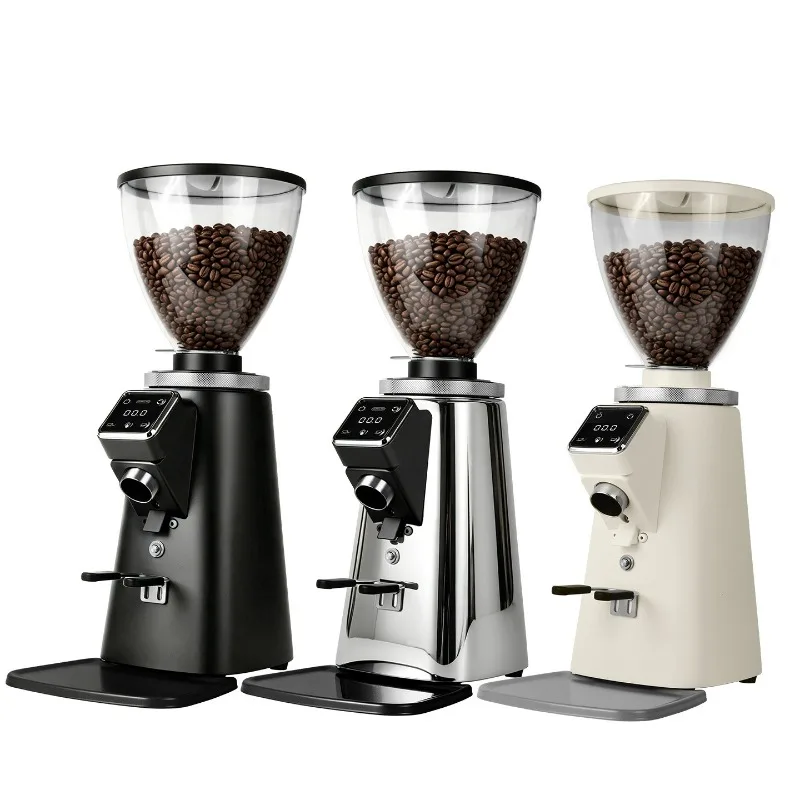 Coffee Grinder 1005 Quantitative Plasma Commercial Electric Italian Coffee Grinder Flat Knife 64mm