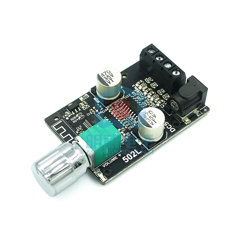 Mini Version 20W30W40W50WX2 Bluetooth 5.0 Digital Amplifier Board Knob Adjustment Volume Band Switch 502L