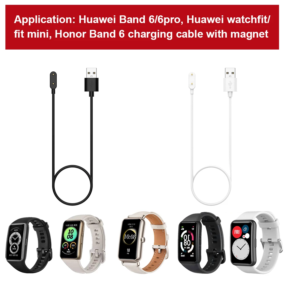 Smartwatch USB Charge Cable for Huawei Watch Fit/Huawei Band 6/Huawei Band 6 Pro/HONOR Band 6/HONOR Watch ES Charger Accessories