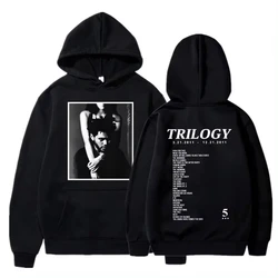 The Weeknd Trilogy Album musicale felpe con cappuccio da donna stampa Pullover con cappuccio Rapper Hip Hop Singer felpa in pile per fan uomo top