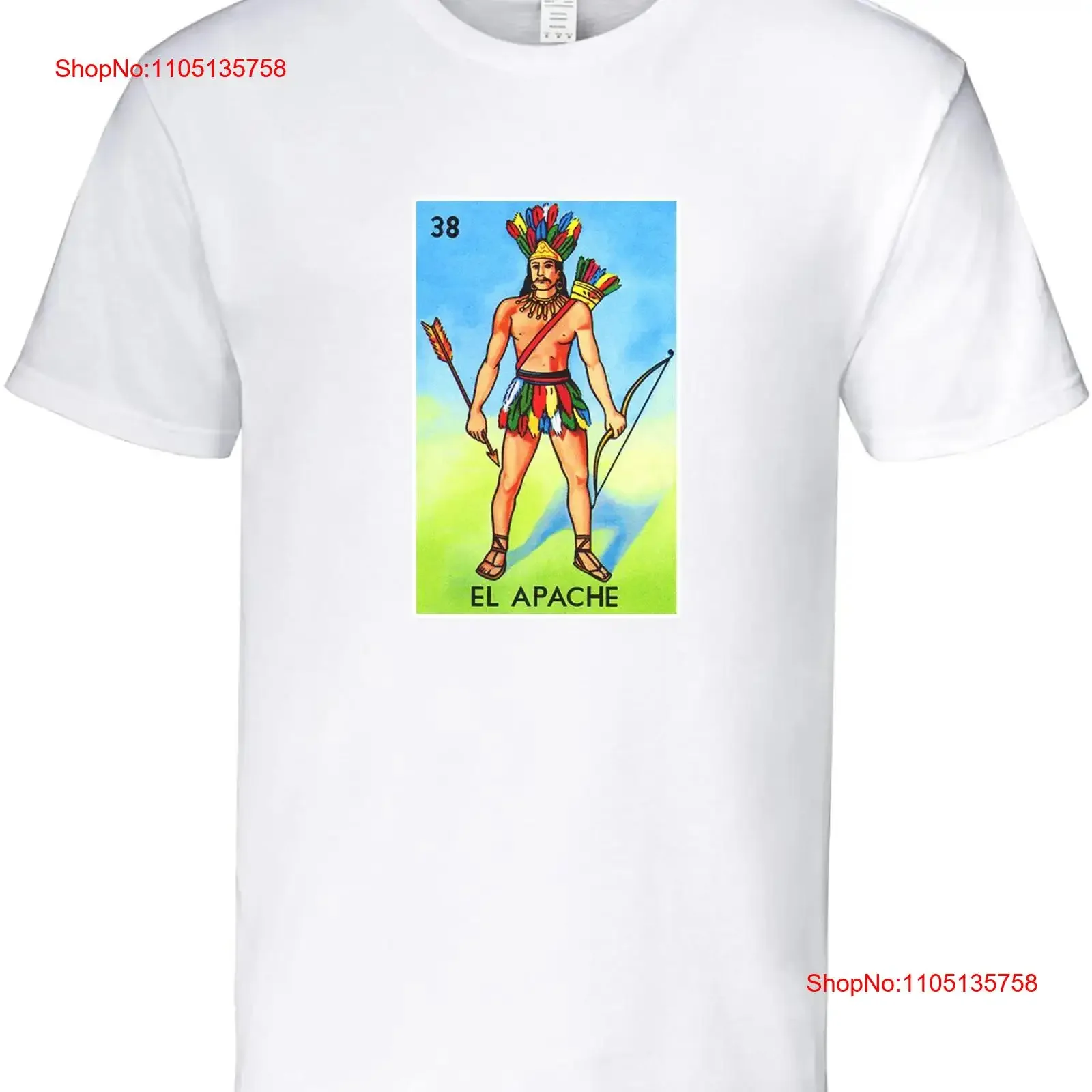 Camiseta divertida de Bingo mexicano Loteria El Apache, ropa de calle lavada vintage de varios colores, ropa de diseñador de moda Unisex