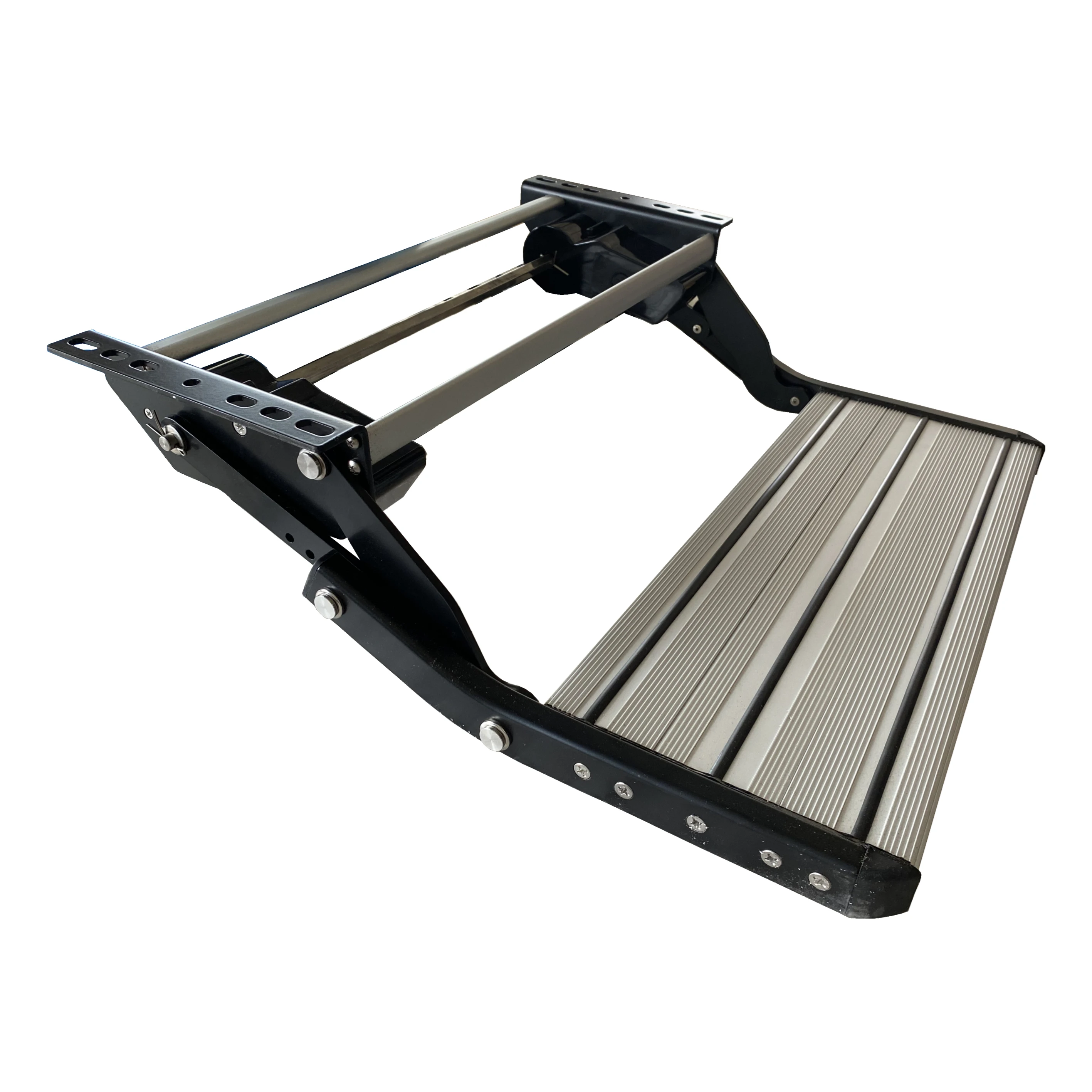 

2025 CE/FCC Entrance Door Side Electric Single Layer Folding Aluminum Alloy Step With RV Motorhome Caravan Camper Trailer