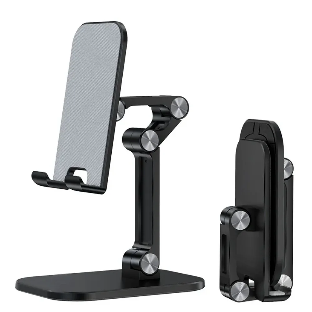 Three Sections Foldable Desk Mobile Phone Holder For iPhone iPad Tablet Flexible Table Desktop Adjustable Cell Smartphone Stand