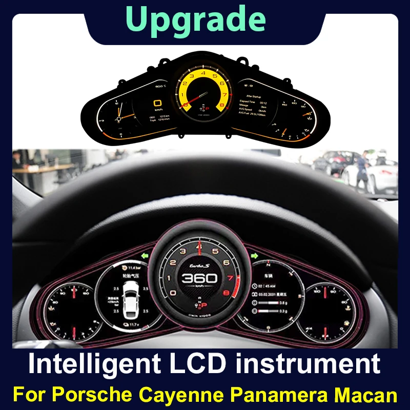 2024 Latest Original Car Digital Cluster Instrument For Porsche Cayenne Panamera Macan 718 2010-2017 LCD Speed Meter Dashboard