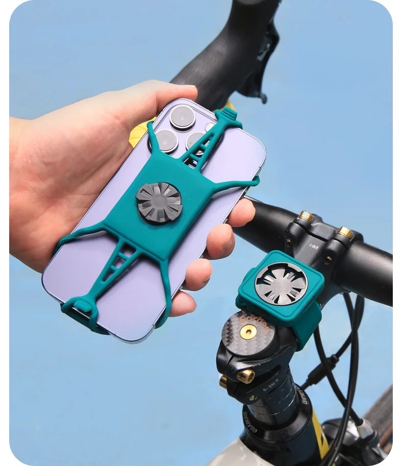 ULAC 360 ° Drehbarer Handyhalter für Fahrrad und Motorrad, sichere Halterung aus Silikon, Pull-Typ-Halterung für alle Handys. – Detail 12