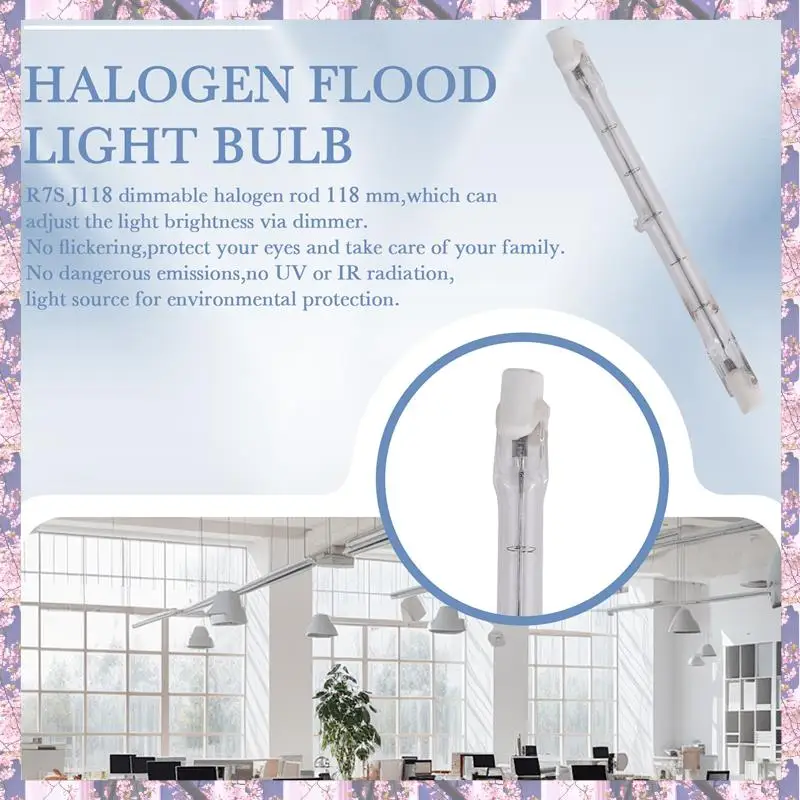 

2025 Trend R7S Halogen Light Bulb 118 Mm 200 W 230 V Pack Of 10 Halogen Rod R7S Halogen Bulb R7S Dimmable Halogen Rod Lamp Light