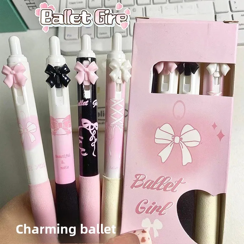 

4 Pcs Cute Retractable Pens Cartoon Gel Pens Soft Grip Pens 0.5mm Black Ink Pen Aesthetic Pens Kawaii Office School Pens