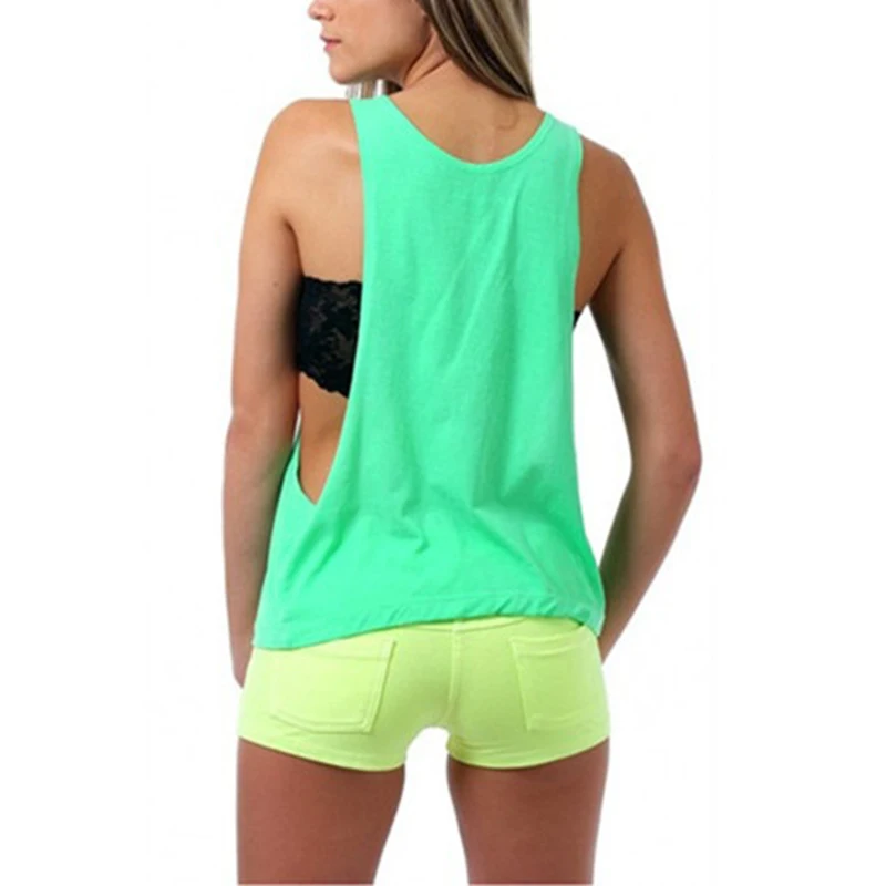 Women\'s Tank Tops Blouse Loose Sleeveless Shirt Gym Yoga Vest Training Running Vest Women Gym Tank Top Lady Fitness Sport Shirt