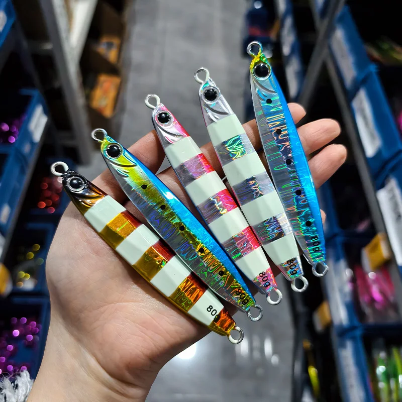 OBSESSION J163 Coltsniper Metal Jig Long Casting Lure 35g 45g 60g 80g 100g Glow UV Jigging Fishing Lures Saltwater Slow Jig Bait view 3