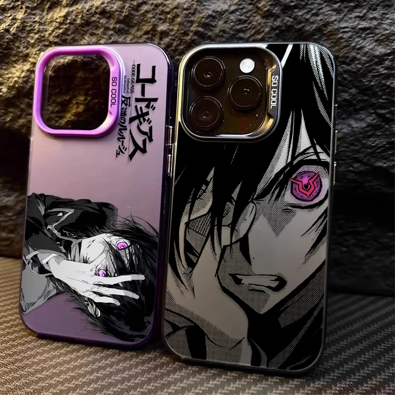 クールなコードギアス ルルーシュ スマホケース iPhone 17 16e 16 15