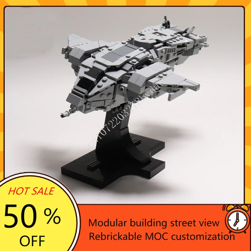 

726 шт. Halo Pelican, Прямая поставка, космическая война, оружие MOC, космический корабль, боевая модель, строительные блоки, сделай сам, образовательная сборная модель, игрушка в подарок