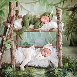 New style children's photography clothing newborn photography clothing baby studio modeling dinosaur onesie hat set