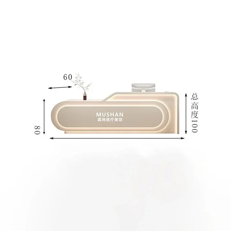 Luxury Accessories Reception Desks Modern Professional Reception Desk Beauty Escritorio De Recepcion Commercial Furniture