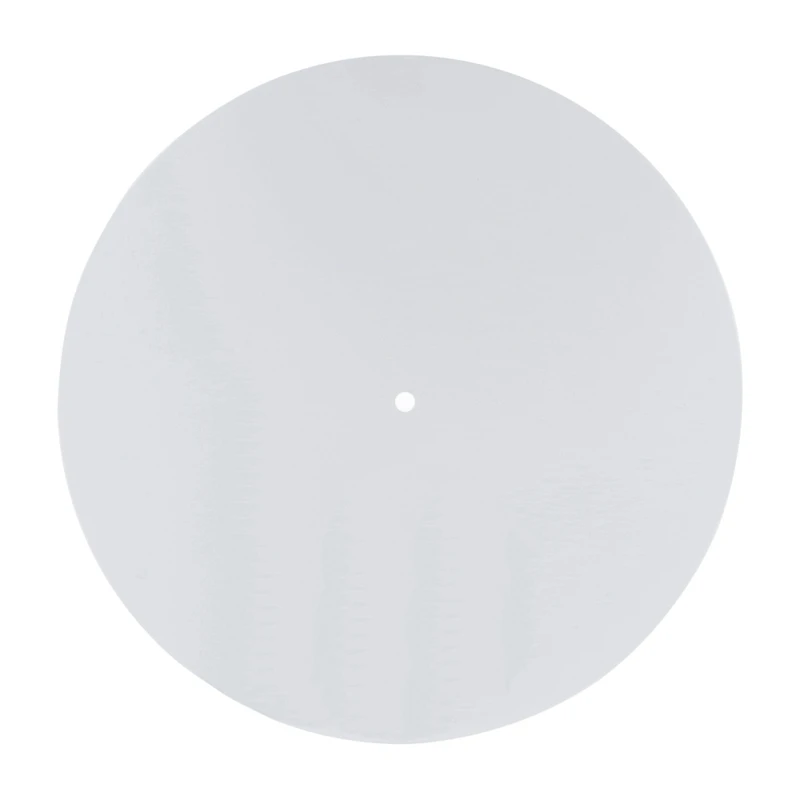 Acrylic Turntable Mat Reduce Static Dust Noise Replacement Record Platter Slipmat for 12 Inch Record Player White