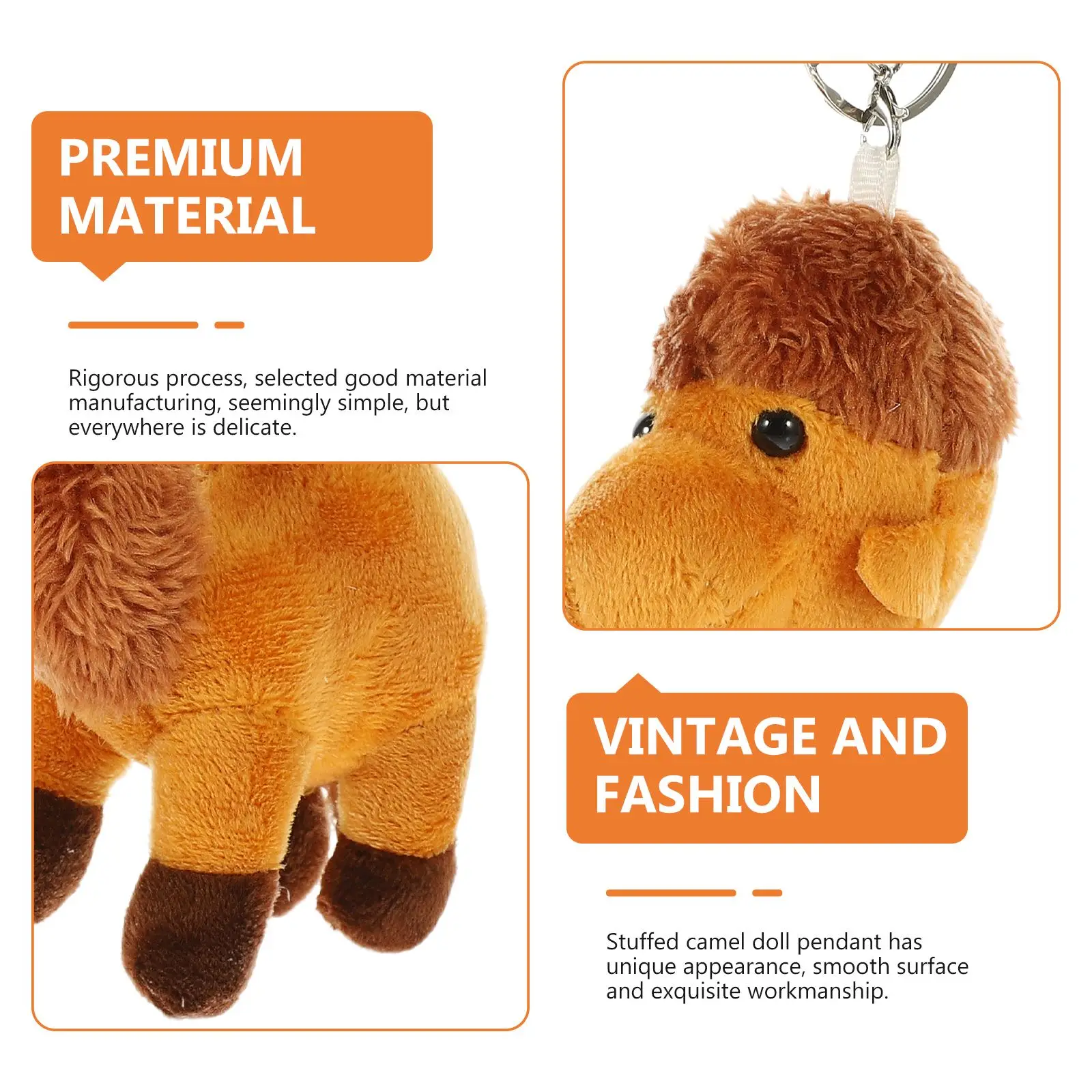 LLavero de Camel del desierto, colgante de juguete de Animal de peluche, regalo, llavero de Camel de peluche, colgante para bolso, cartera, decoración de mochila