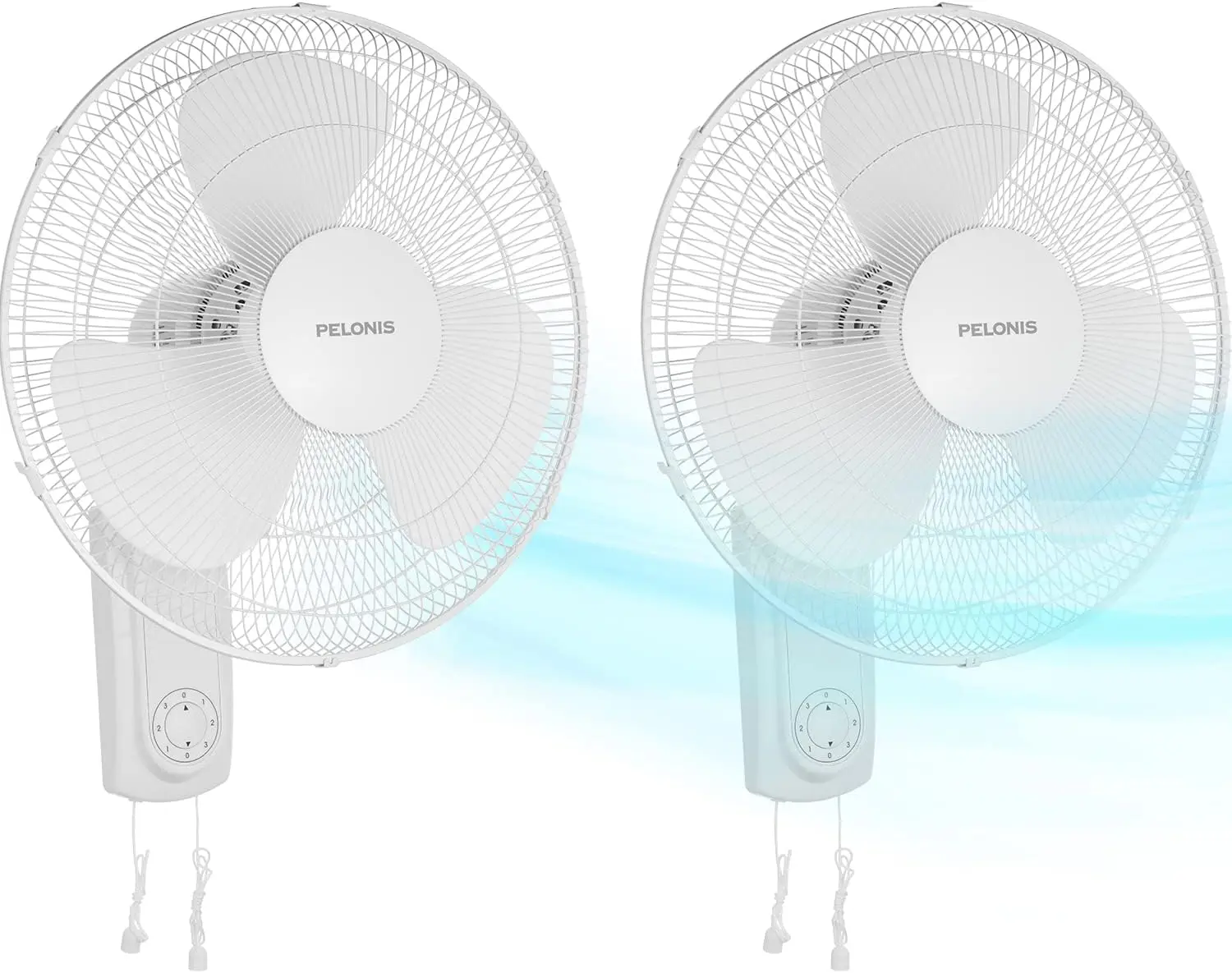 

16\u2019\u2019 Wall Fan with Speed Settings Oscillating Household Wall Mounted Fan with Adjustable Tilt High Velocity for Gara