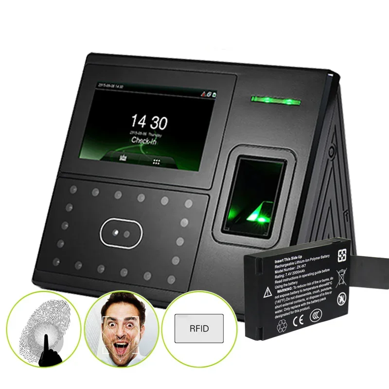 Fingerprint Time Attendance Machine iFace402 Card &Face Recognition TCP/IP USB Facial Access Control System
