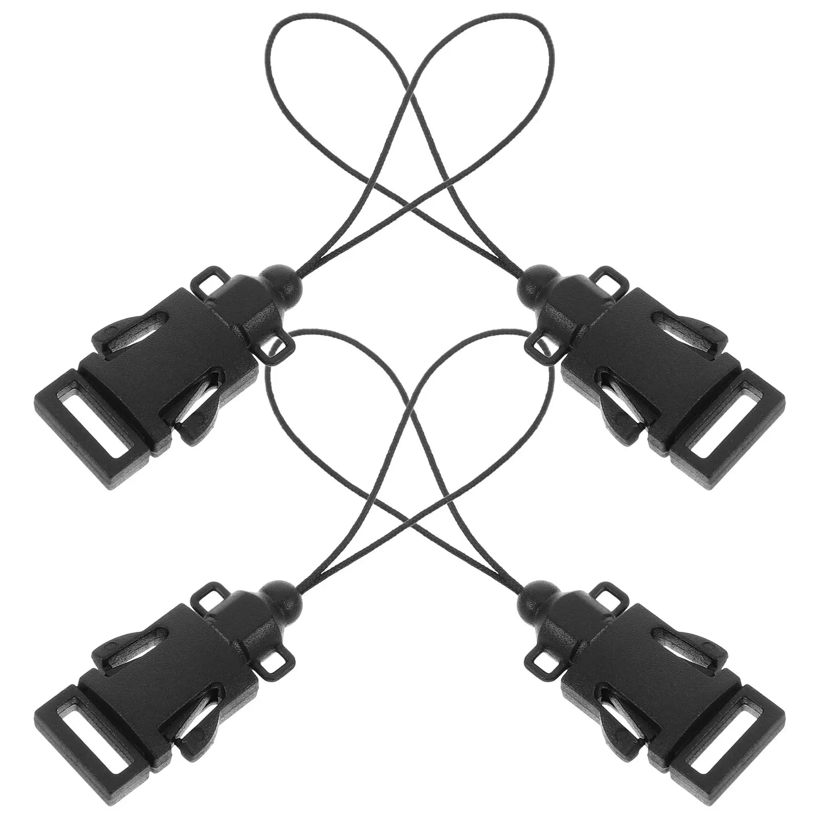 4Pcs Camera Strap Buckle Connector Quick Release Loop Converter for Dslr Mirrorless Camera Black Strap Clips Buckle