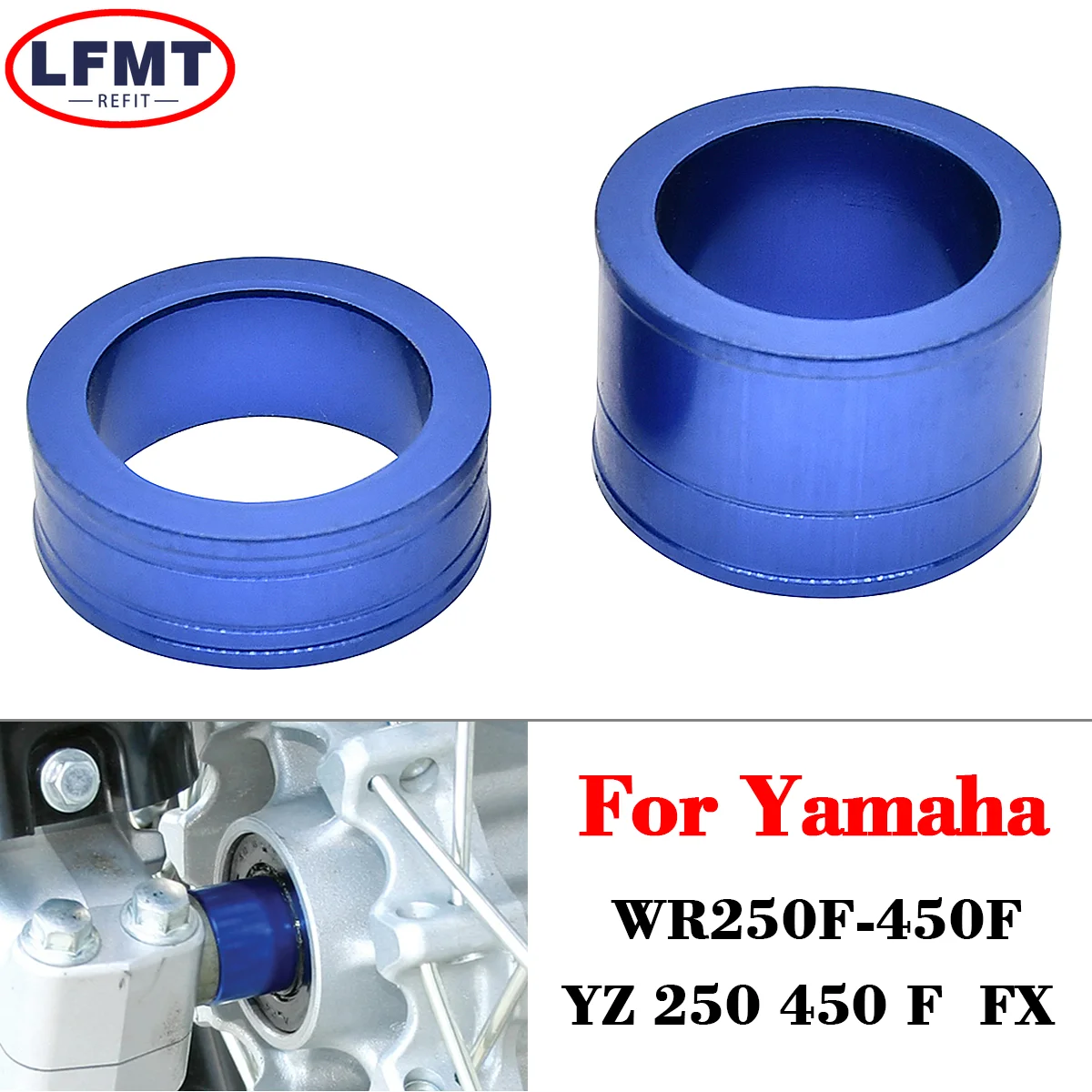 

Motorcycle Front Wheel Axle Hub Spacer For Yamaha YZ250F YZ450F YZ250FX YZ450FX WR250F WR450F YZ WR 250F 450F 250 FX 2014-2020