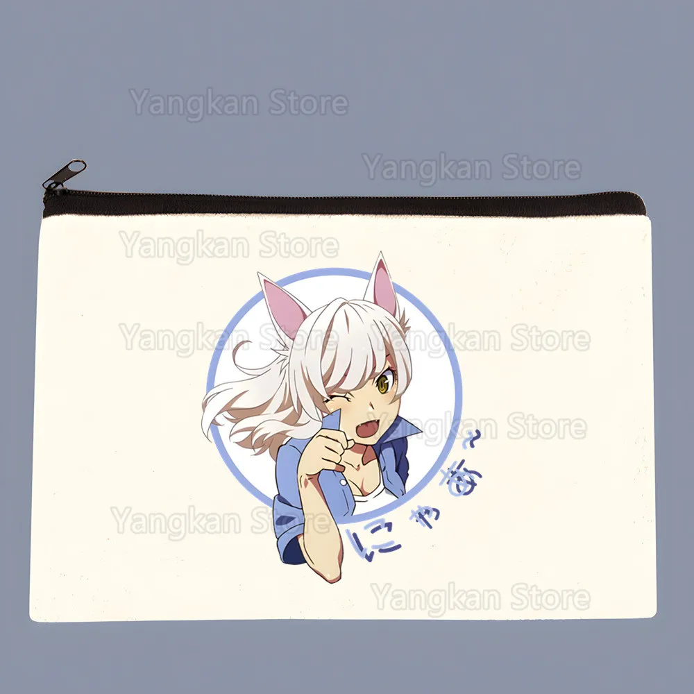 

Холщовая косметичка Hanekawa Tsubasa, карманная сумка для мытья помады для свадьбы, путешествий, сумки для помады, органайзер для хранения