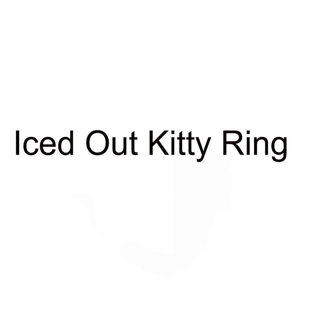 

THE BLING KING Iced Out Kitty Ring