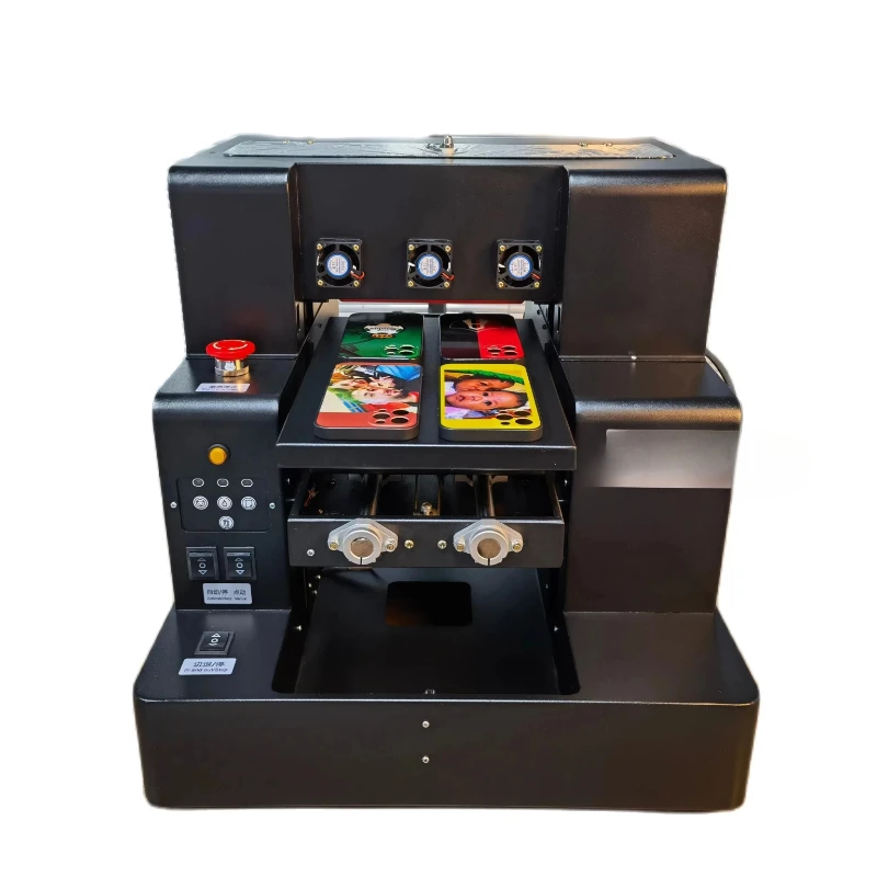 

PVC Glass Leather Metal Wood Mobile Phone, Case Light Emitting Diode Inkjet Flat Panel UV Printer A4