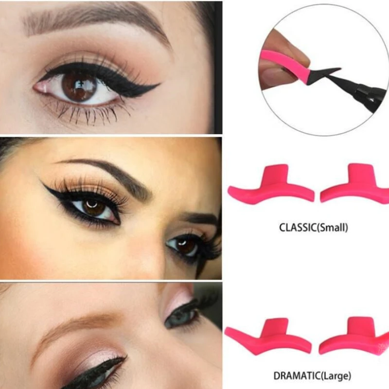 Gevleugelde Kat Eyeliner Sjabloon Schoonheid Make-Up Tool Voor Vrouwen Eyeliner Sjabloon Oogmake-Up Stencils Mal Professionele Make-Up Klassieker