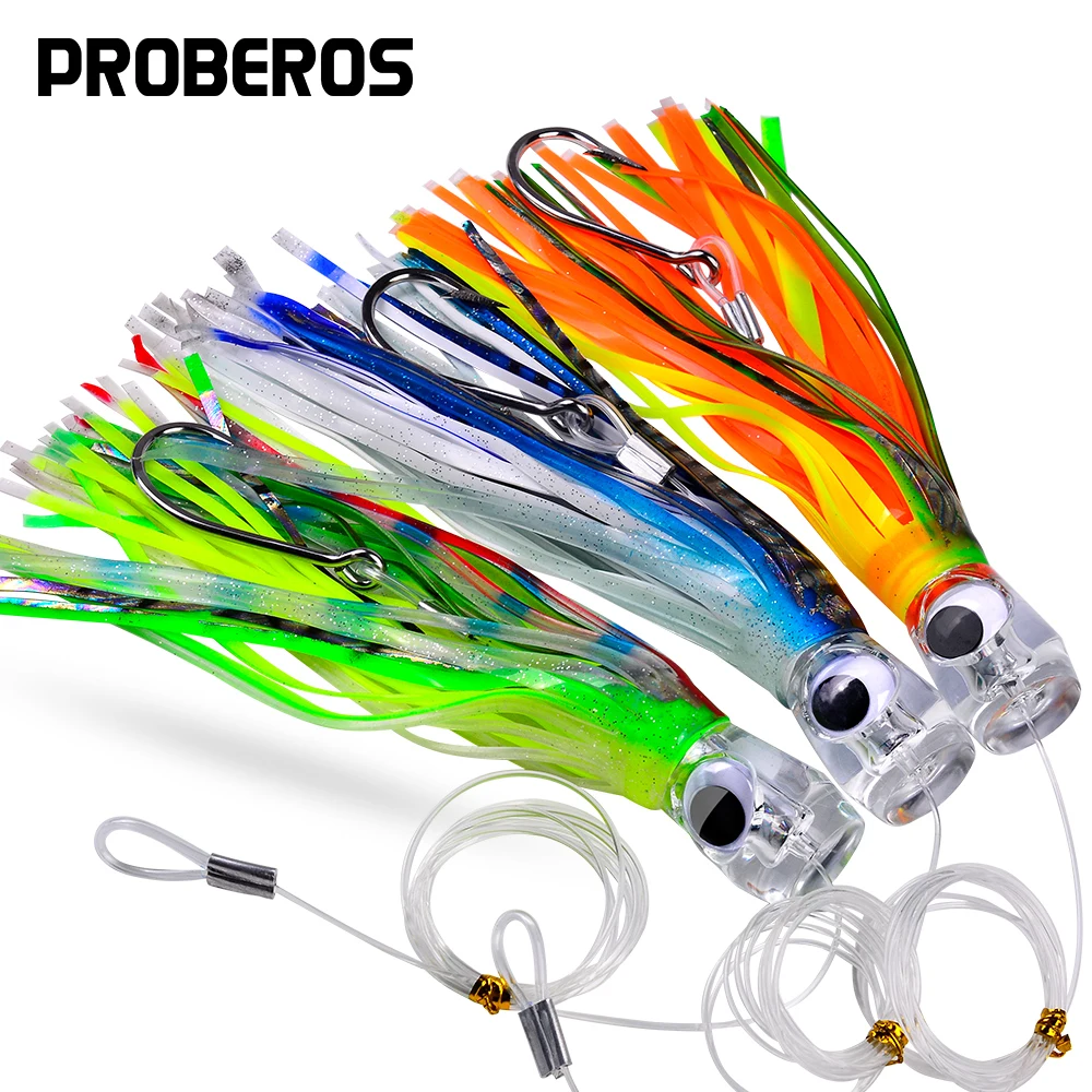 PROBEROS 9 inch/6.7inch Trolling Lure Marlin Tuna Dolphin Shark Big Game Deep Sea Fishing Lures