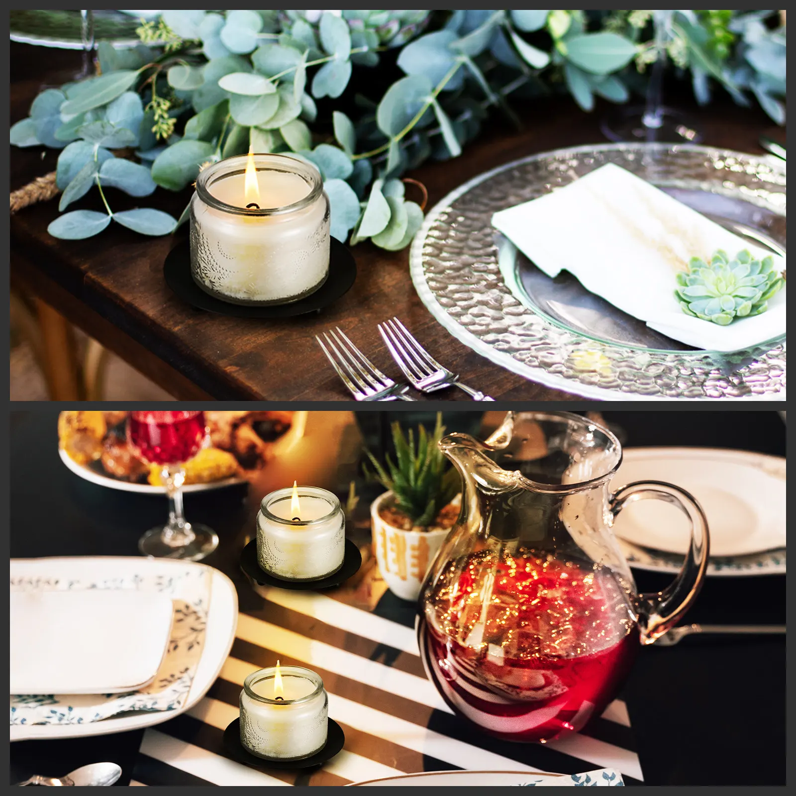 Home Decor Shop - Набор из 4 минималистичных круглых железных