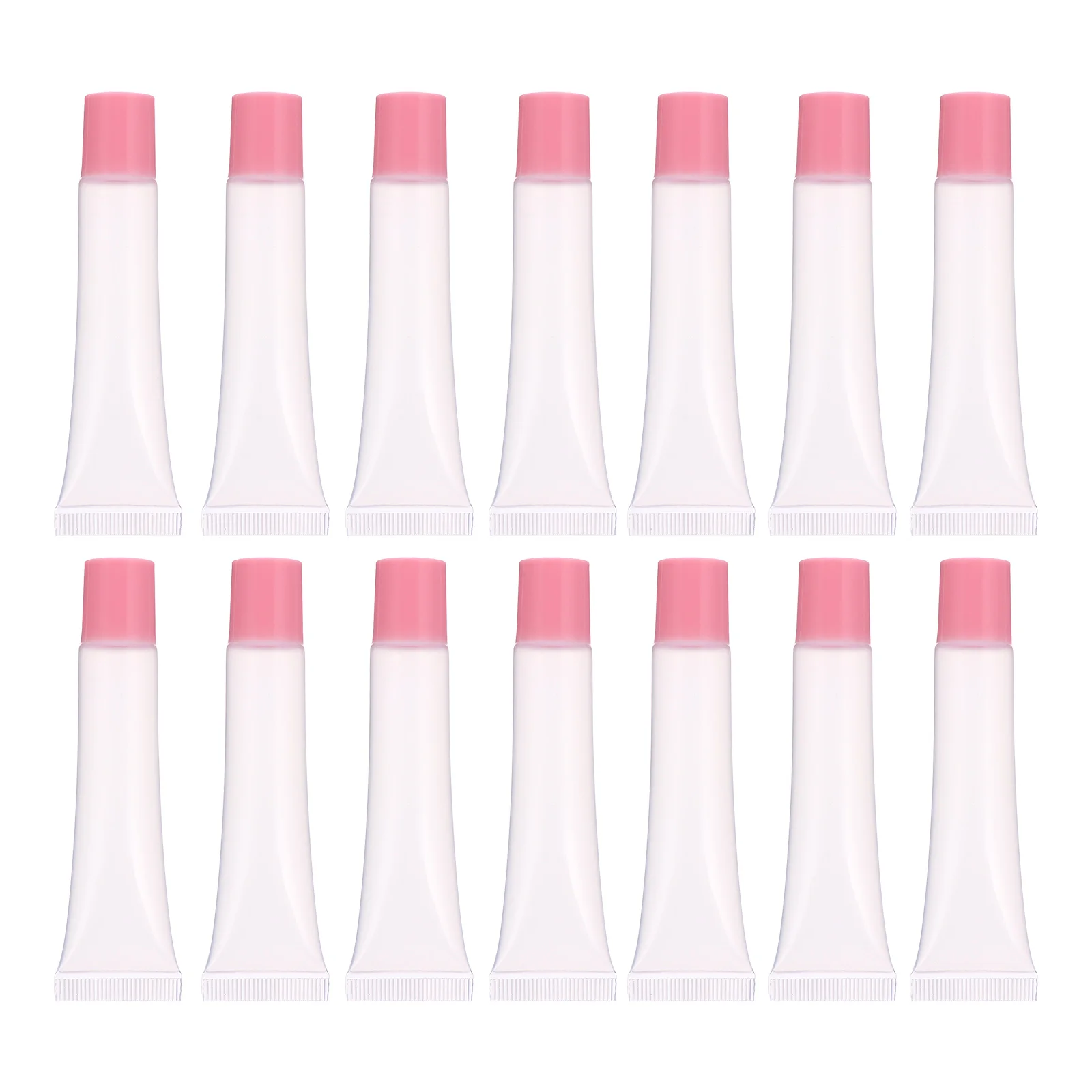 

50 Pcs Lip Gloss Tube Balm Squeeze Container Refillable Jars Packing Tubes Plastic Travel Makeup