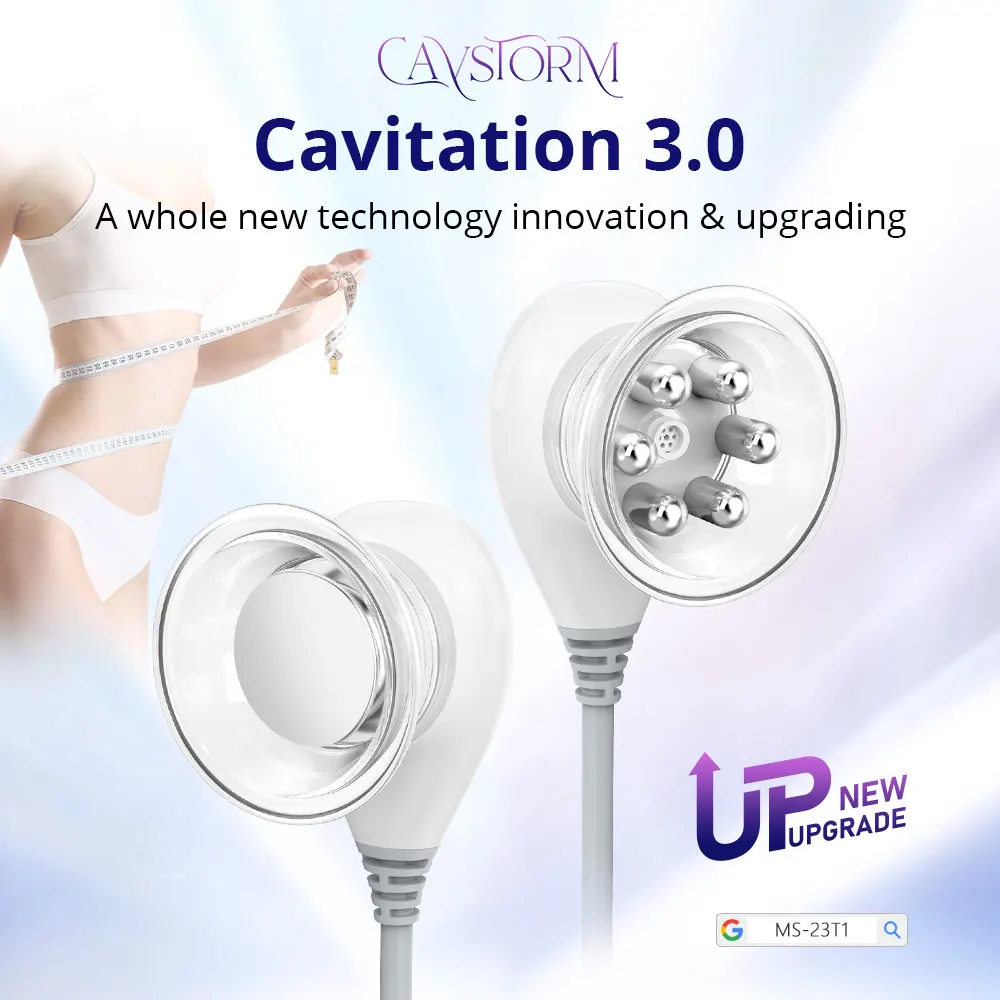 CaVstorm 40k Vacuum Cavitation 3.0 RF Removal Clear Cups Fat Shaping Cellulite Reduce Skin Care For Spa Beauty Machine