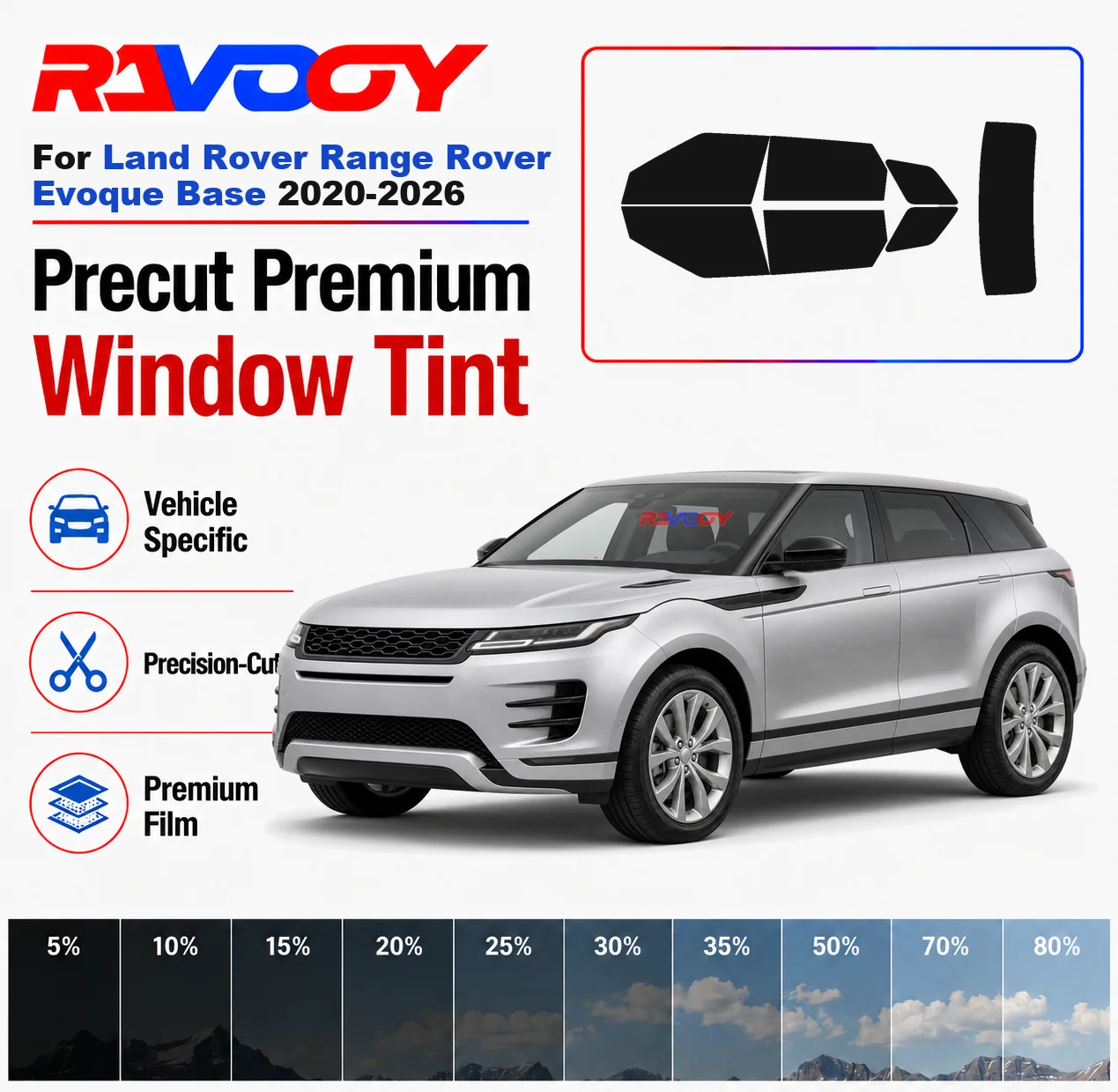 premium-precut-window-tint-kit-front-rear-windows-for-land-rover-range-rover-evoque-base-2020-2026-car-solar-nano-ceramic-film