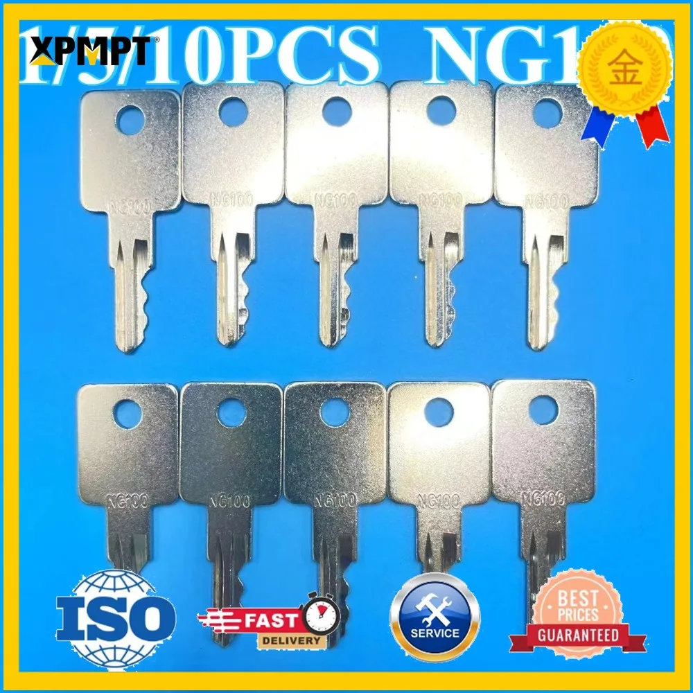 1/5/10PCS NG100 KEYS Ignition Key 10732926 Compatible With Lull Telehandler Forklift