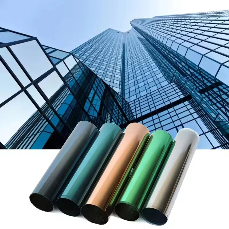 

Mirror Reflective Window Privacy Film One Way Window Tint for Home Sun Blocking Anti UV Static Cling Glass Door Window Film