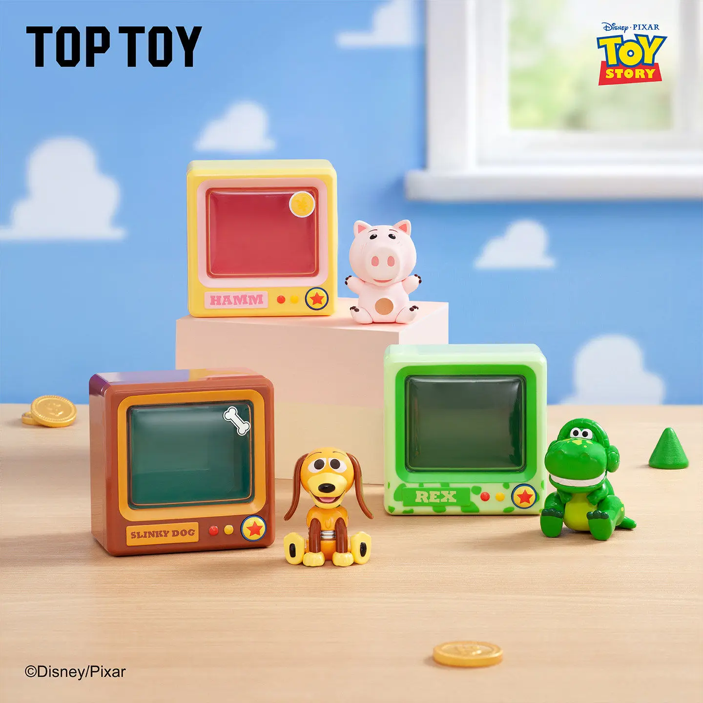 New TOPTOY Disney Pixar Toy Story Mini Tv Series Blind Box Figure